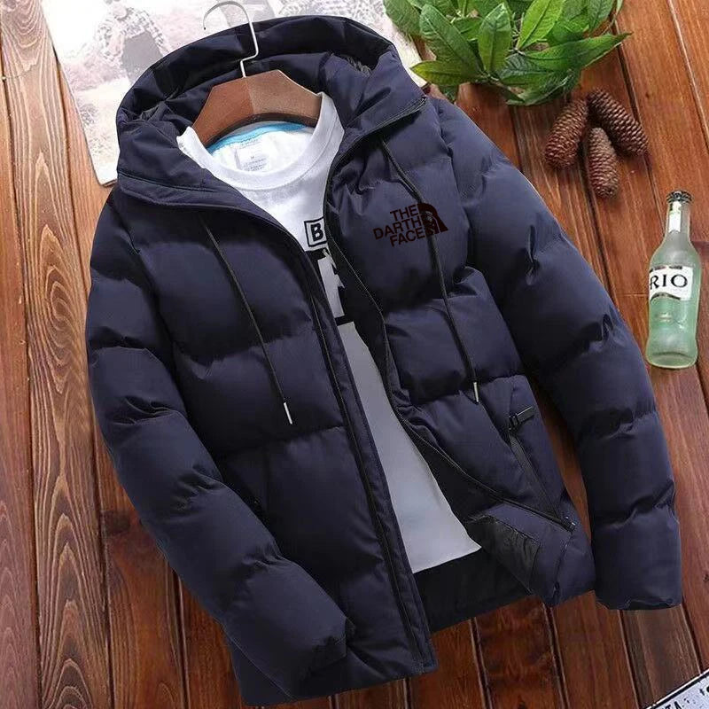 2024 New Fashion Trend Versatile Men'S Advanced Casual Jacket, Winter Jacket with Hat Warm Large Size