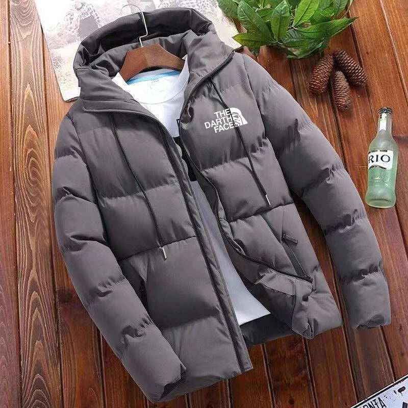 2024 New Fashion Trend Versatile Men'S Advanced Casual Jacket, Winter Jacket with Hat Warm Large Size