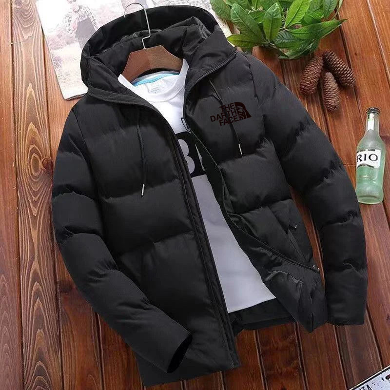 2024 New Fashion Trend Versatile Men'S Advanced Casual Jacket, Winter Jacket with Hat Warm Large Size