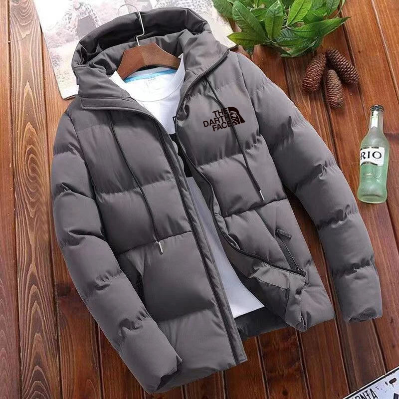 2024 New Fashion Trend Versatile Men'S Advanced Casual Jacket, Winter Jacket with Hat Warm Large Size