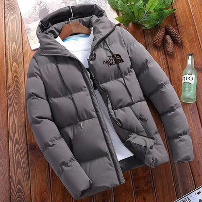 2024 New Fashion Trend Versatile Men'S Advanced Casual Jacket, Winter Jacket with Hat Warm Large Size