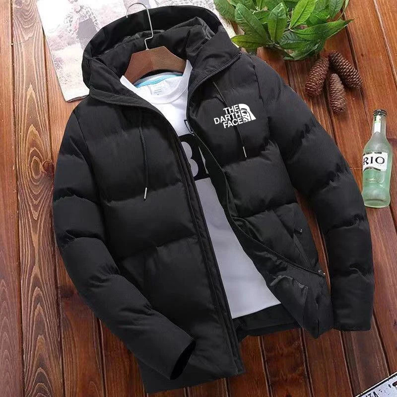 2024 New Fashion Trend Versatile Men'S Advanced Casual Jacket, Winter Jacket with Hat Warm Large Size