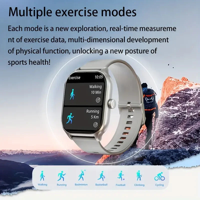 LIFEBEE X8 Smartwatch BT Call Heart Rate Monitoring Sport Fitness Bracelet IP68 Waterproof 2.01 Inch HD Smartwatch for Man Women