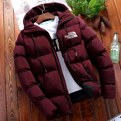 2024 New Fashion Trend Versatile Men'S Advanced Casual Jacket, Winter Jacket with Hat Warm Large Size