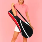 Badminton Racket Bag Oxford Cloth Adjustable Strap Sports Backpack Black Red Universal Storage Pouch Racquet Cover Outdoor