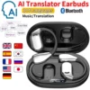 AI Translator Earbuds Real-Time Translators Headphones 144 Languages Wireless Bluetooth voice translator device For Travel